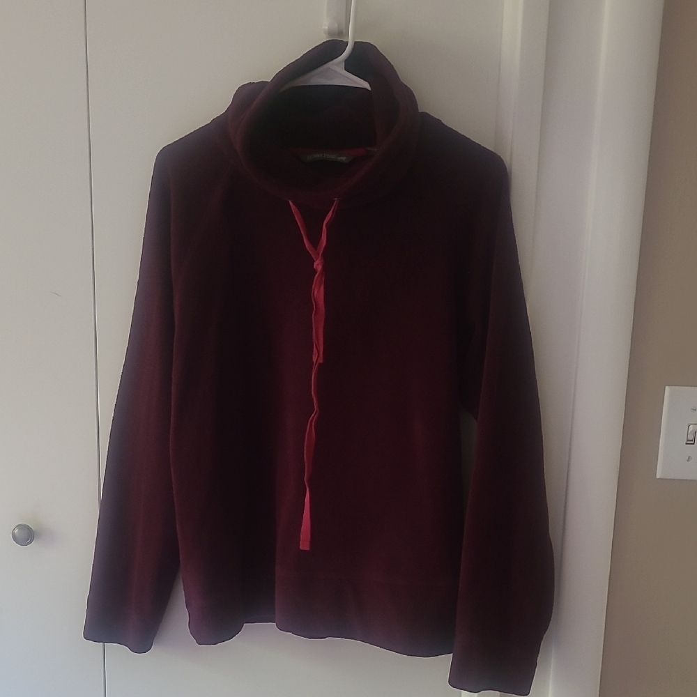 Horny Toad Red Cowl Neck Sweater